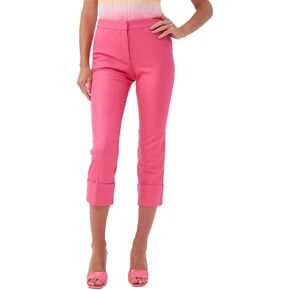 Trina Turk Women's Cropped Pant with Cuffed Hem
