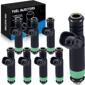 Fuel Injectors 4.7L Fits for:-Dodge Dakota Durango 2001-2007 for:-Ram 1500 2003-2007, for:-Jeep Grand Cherokee 2001-2007 Commander 2006-2007, for:-Chrysler Aspen 2007, OE# FJ475 (8 PCS)