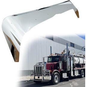 430 Stainless Steel Hood Shield Bug Deflector for 1993-2007 Peterbilt 378/379
