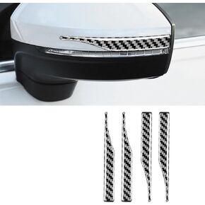 4 قطع مرآة الرؤية الخلفية للسيارة شريط كشط مضاد للتصادمات، ملصق تقليم مضاد للفرك ومضاد للخدش، واقي مرآة الرؤية الخلفية من ألياف الكربون، ملحقات سيارة عالمية تناسب جميع السيارات in Kuwait