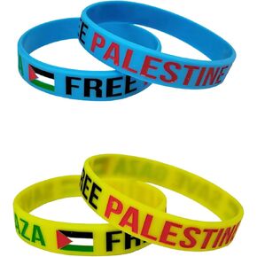 XAM Palestine Flag Bracelets FREE Palestine FREE Gaza Freedom Revolutionary Support Palestine Elastic Bracelets for Women Men