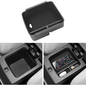 YOJOJOCO Center Console Organizer Compatible with Mitsubishi Outlander 2025 2024 2023 2022 Accessories Black ABS Plastic Material Armrest Secondary Storage Box