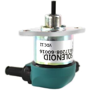 17208-60010 17208-60012 17208-60015 17208-60016 17208-60017 Fuel Shut Off Solenoid for Kubota V1205 V1505 V1305 D1105 D1005 D905 Excavator Engine Stop Solenoid Replacement Parts 12V