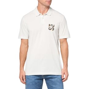 Hugo Boss Men's Stacked Logo Cotton Polo Shirt