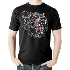 Men's T-Shirt Graphic Print Round Neck Short Sleeve T Shirt Cool Design Cotton Tee
