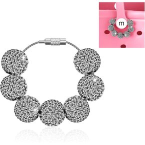 Sureio 16mm Clay Rhinestone Beads Charms for Crafting Accessories Compatible with Bogg Bag Christmas Gift for Mom
