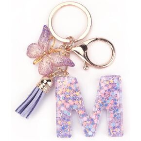 Initial Keychain Bag Charm,Letter Keychain Gifts for Daughter,Mom,Girlfriend,Wife,Girl,Women
