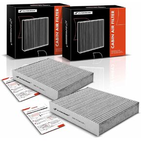 A-Premium 2-PC Cabin Air Filter with Activated Carbon Compatible with Porsche 911 2012-2019, Boxster 2013-2016, Cayman 2014-2016, 718 Boxster 2017-2020 2.0L 2.5L, 718 Cayman 2017-2021