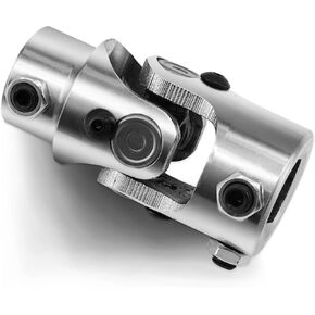 1" DD X 3/4" 30 Spline Steering Shaft Universal Joint Coupling Single U-Joint Coupler 1" DD to 3/4"-30 Spline Shaft Joint 35° Max Working Angle (Black)