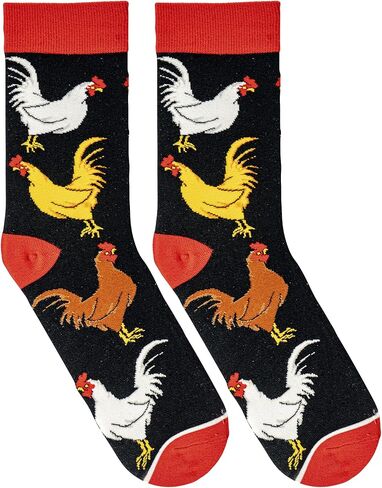 Crazy Socks, Funny Animal Crew Socks, Fun Colorful Barn, Zoo Prints, Assorted in Kuwait