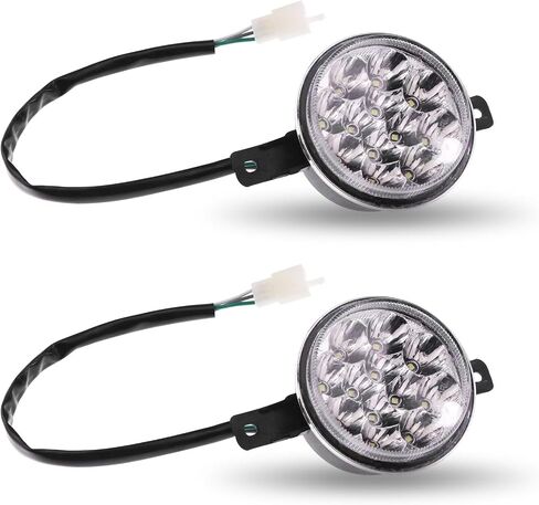 PRO BAT 12V 3Wrie LED Front Head Light Lamp for 110cc 125cc 150cc 200cc 250cc TaoTao Baja Coolster 3150A 3150DX ATV Quad 4 Wheeler in Saudi Arabia