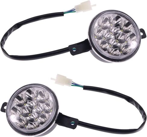 PRO BAT 12V 3Wrie LED Front Head Light Lamp for 110cc 125cc 150cc 200cc 250cc TaoTao Baja Coolster 3150A 3150DX ATV Quad 4 Wheeler in Saudi Arabia