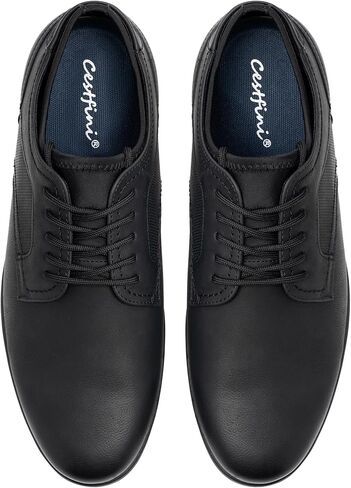 Cestfini Mens Casual Dress Shoes Brown Dress Sneakers Comfortable Fashion Sneakers Business Oxfords Shoes in Kuwait