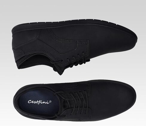 Cestfini Mens Casual Dress Shoes Brown Dress Sneakers Comfortable Fashion Sneakers Business Oxfords Shoes in Kuwait