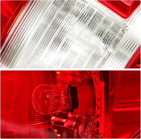 KUAFU Rear Right Tail Light W/Bulbs Compatible with 2018-2020 Ford F-150 Replacement for JL3Z-13404-H Taillight Red Lens Chrome Housing in Kuwait