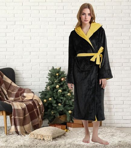 Unisex Cosplay Bathrobe Magical Robe Flannel Cozy Night Robe Hooded Nightgown Homewear Sleepwear One Size Fit All in Saudi Arabia