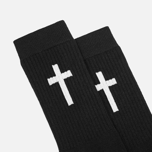 SLEEFS Men's Crew Socks - High Performance, Designed for Athletic/Sport Wear - Momma This One For You - Cushioned Heel, Pro-Quality Polyblend [1 Pair - Black] in Saudi Arabia
