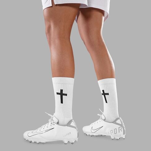 SLEEFS Men's Crew Socks - High Performance, Designed for Athletic/Sport Wear - Momma This One For You - Cushioned Heel, Pro-Quality Polyblend [1 Pair - Black] in Saudi Arabia
