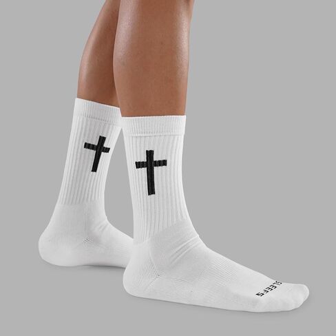 SLEEFS Men's Crew Socks - High Performance, Designed for Athletic/Sport Wear - Momma This One For You - Cushioned Heel, Pro-Quality Polyblend [1 Pair - Black] in Saudi Arabia