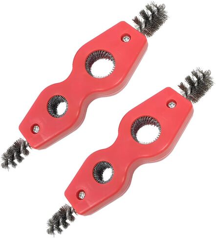 BELOMI 2PCS Car Battery Terminal Cleaning Brush, 4 in 1 Rustproof Battery Cleaner Tool with Steel Wire, Auto Universal Interior and Exterior Battery Terminals Machine Parts（Black） in Saudi Arabia