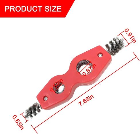 BELOMI 2PCS Car Battery Terminal Cleaning Brush, 4 in 1 Rustproof Battery Cleaner Tool with Steel Wire, Auto Universal Interior and Exterior Battery Terminals Machine Parts（Black） in Saudi Arabia