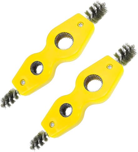 BELOMI 2PCS Car Battery Terminal Cleaning Brush, 4 in 1 Rustproof Battery Cleaner Tool with Steel Wire, Auto Universal Interior and Exterior Battery Terminals Machine Parts（Black） in Saudi Arabia