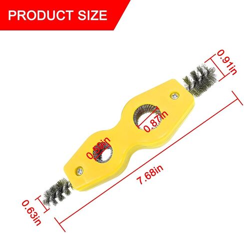 BELOMI 2PCS Car Battery Terminal Cleaning Brush, 4 in 1 Rustproof Battery Cleaner Tool with Steel Wire, Auto Universal Interior and Exterior Battery Terminals Machine Parts（Black） in Saudi Arabia