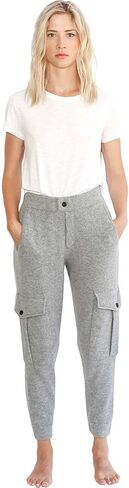 Women's Cargo Pants - 100% Cashmere Side Pockets Breathable Comfy Fitted in Saudi Arabia