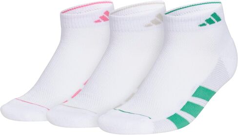 adidas Women's All Day Training Low Cut Socks (3-Pair) Athletic Performance with Targeted Cushion for Running in Saudi Arabia