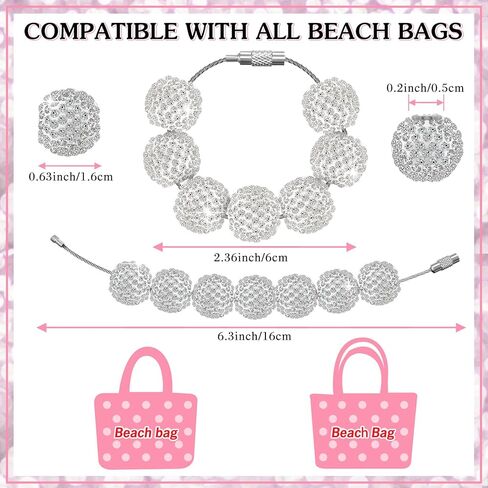 Sureio 16mm Clay Rhinestone Beads Charms for Crafting Accessories Compatible with Bogg Bag Christmas Gift for Mom in Saudi Arabia