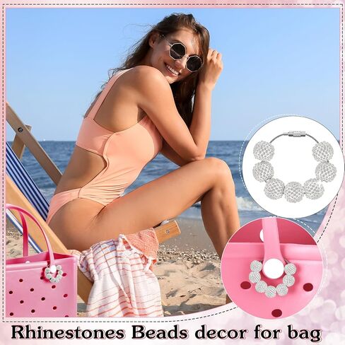 Sureio 16mm Clay Rhinestone Beads Charms for Crafting Accessories Compatible with Bogg Bag Christmas Gift for Mom in Saudi Arabia