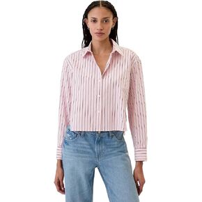GAP Women's Cropped Poplin Button Down