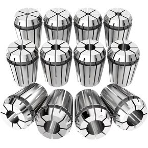 12pcs ER16 Spring Collet Set for CNC Engraving Machine and Milling Lathe Tool 1/4",1/8",3/8",1/16",3/16",5/16",1/32",3/32",5/32",7/32",9/32"11/32"