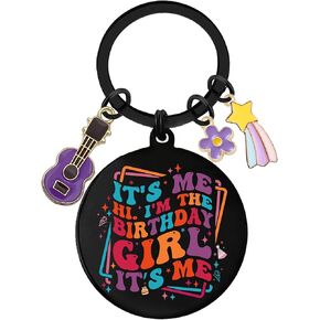 Birthday Keychain Gift for Girls – It’s Me, Hi I’m the Birthday Girl Keychain for Daughter, Teen, Friend, Christmas Gift