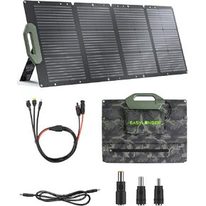 EASYLONGER 110W Foldable Solar Panel ESP110, Portable Solar Charger for ES960, ES720, ES400 AIR, Power Station, Camping, Fishing, Outdoor, RV and More