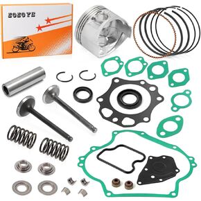 Top End Rebuild Kit Oversize 0.25mm Piston and Ring Intake Exhaust Valve & Spring Gasket Seal For Club Car DS Precedent Golf Cart FE290 Engine 1992-up