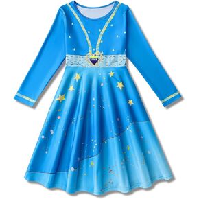 Girls Halloween Princess Costume Fashion Red Movie Cosplay Outfit for Kids