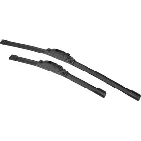 X AUTOHAUX 2pcs 21"+14" Silicone Front Windshield Wiper Blade for Nissan Versa 2007-2012 Windscreen Wiper OE Replacement Set All-Seasons J/U Hook