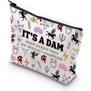 JNIAP Percy Movie Inspired Makeup Bag Camp Half Blood Gift It's A Percy Thing You Wouldn't Understand Delphi Strawberry Service Zipper Pouch (It's a DAM)