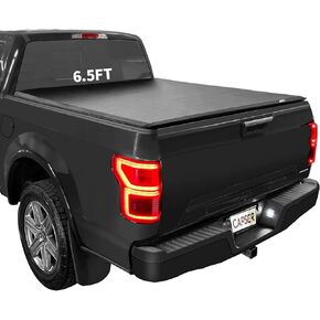 CAPSER 5.5 FT Soft Tri-Fold Truck Bed Tonneau Cover Fits 2015-2024 Ford F150 Styleside 5'5"(66") Truck Bed