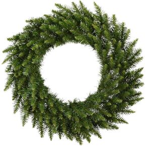 Vickerman 30" Camdon Fir Artificial Christmas Wreath Featuring 170 PVC Tips - Unlit - Wreath for Indoor or Outdoor - Seasonal Home Decorations