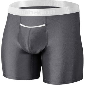 Mens Bulge Enhancing Pouch Underwear Horizontal Fly Tagless Seamless Boxer Briefs Athletic Underwear for Men