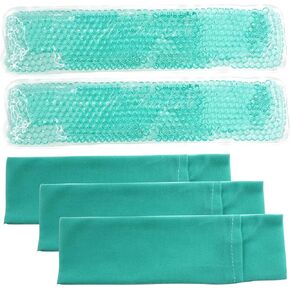 Perineal Cooling Pad, Postpartum Cold Packs Gel Bead Ice Pack Cold Therapy for Women After Pregnancy and Delivery, 2 Ice Pack and 3 Cover (Teal)