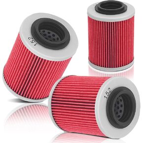 420256188 711256188 Oil Filter Replacement for Can-Am 2003-2017/ Bombardier Outlander (all models) /Outlander 330 400 450 500 570 650 800 850 1000 Motorcycle Oil Filter(3pcs)