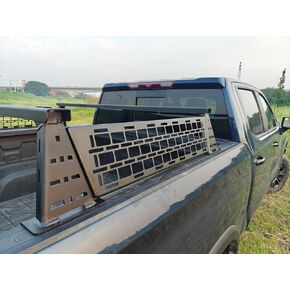 Universal Overland Truck Bed Cargo Rack, Heavy Duty Low Profile 10" Platform (Large)