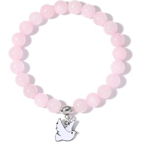 Christmas Gifts for Women Hummingbird Bracelets 8mm Natural Stone Healing Relaxation Bracelets for Women