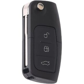 Car Key Fob Keyless Control Entry Remote Vehicles Replacement Compatible with Ford Focus Mondeo Fiesta 433MHZ 3 Button