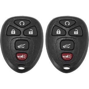 X AUTOHAUX 2 قطعة 315 ميجا هرتز OUC60270 15913421 مفتاح السيارة عن بعد للدخول بدون مفتاح فوب لسيارة شيفروليه سوبربان لسيارة تشيفي تاهو لكاديلاك إسكاليد 2007-2014 لسيارة شيفروليه ترافيرس لسيارة جي إم سي يوكون 5 أزرار