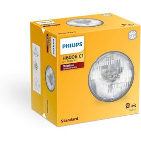 Philips H6006C1 Standard Halogen Sealed Beam headlamp, 1 Pack