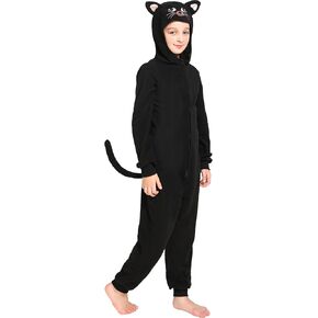 Wizland Leopard Costume for Kids One Piece Cheetah Costume Kids Cheetah Costume Cat Onesie Cheetah Onesie Kids 6-8
